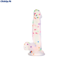 6.5 Inch Confetti Clear Silicone Dildo In Pakistan